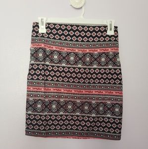 Printed Bodycon Mini Skirt
